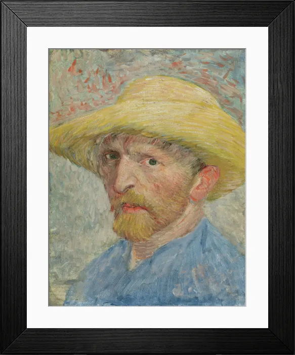Framed Print : Self-Portrait, 1887. Creator: Vincent van Gogh Framed Print : Self-Portrait, 1887. Creator: Vincent van Gogh