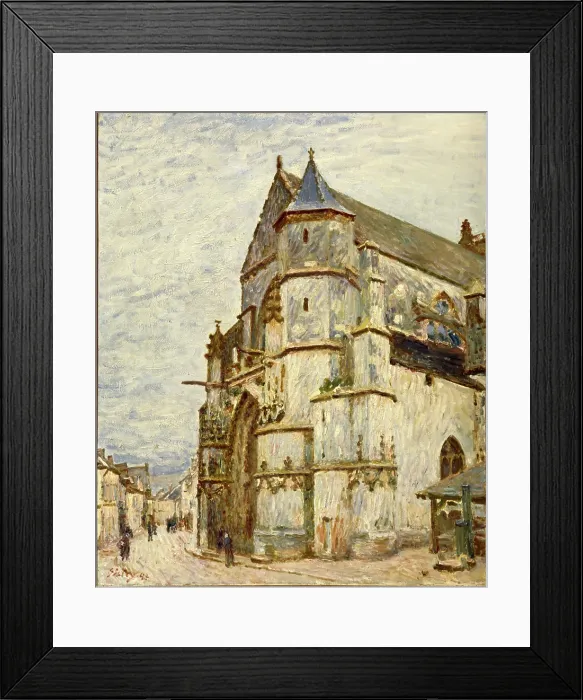 Framed Print : Church at Moret after the Rain, 1894. Creator: Alfred Sisley Framed Print : Church at Moret after the Rain, 1894. Creator: Alfred Sisley