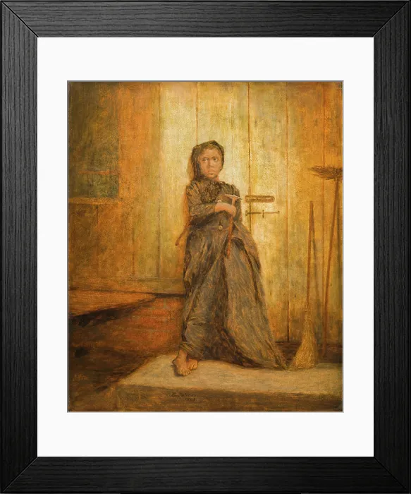 Framed Print : The Young Sweep, 1863. Creator: Eastman Johnson
