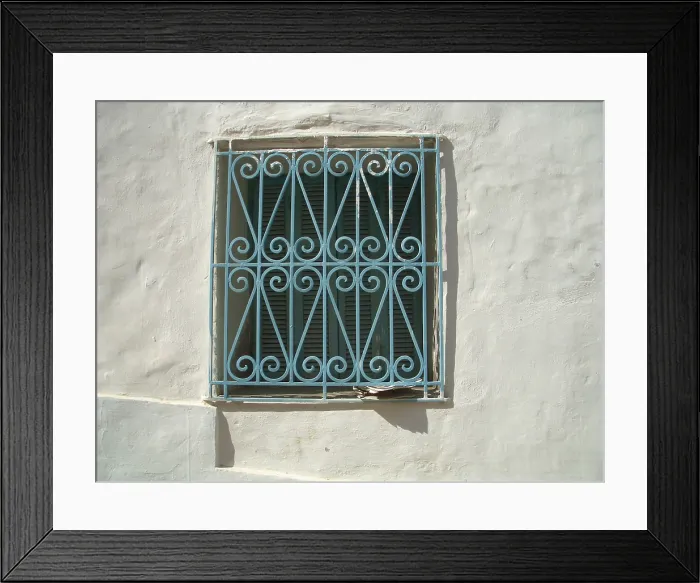 Framed Print : Window grille, Sousse, Tunisia, 2009. Creator: Amanda Waite Framed Print : Window grille, Sousse, Tunisia, 2009. Creator: Amanda Waite