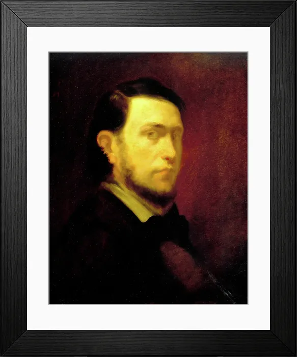 Framed Print : Self Portrait, between c1840 and 1851. Creator: George Fuller Framed Print : Self Portrait, between c1840 and 1851. Creator: George Fuller