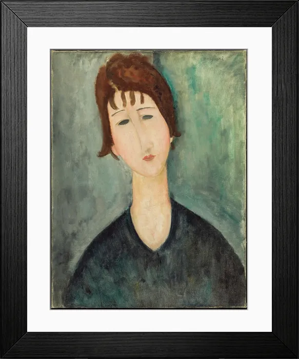 Framed Print : A Woman, 1917-1920. Creator: Amadeo Modigliani Framed Print : A Woman, 1917-1920. Creator: Amadeo Modigliani