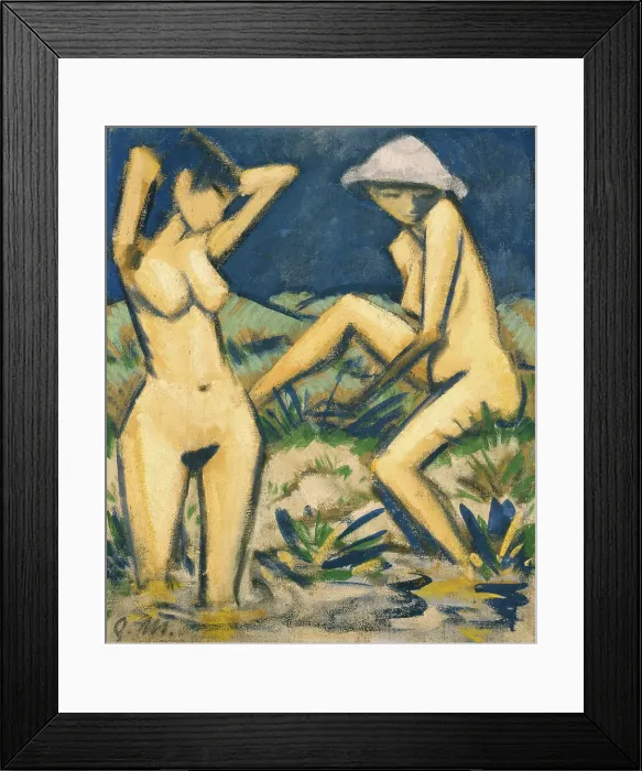 Framed Print : Bathers, c1920. Creator: Otto Mueller Framed Print : Bathers, c1920. Creator: Otto Mueller