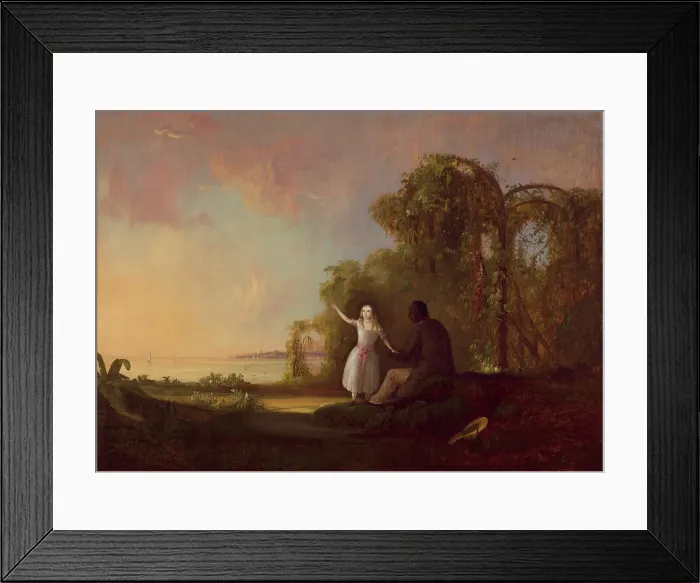 Framed Print : Uncle Tom and Little Eva, 1853. Creator: Robert Seldon Duncanson Framed Print : Uncle Tom and Little Eva, 1853. Creator: Robert Seldon Duncanson