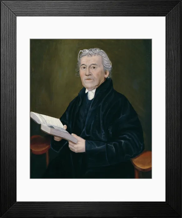 Framed Print : Reverend Ammi Ruhamah Robbins, 1812. Creator: Reuben Moulthrop Framed Print : Reverend Ammi Ruhamah Robbins, 1812. Creator: Reuben Moulthrop