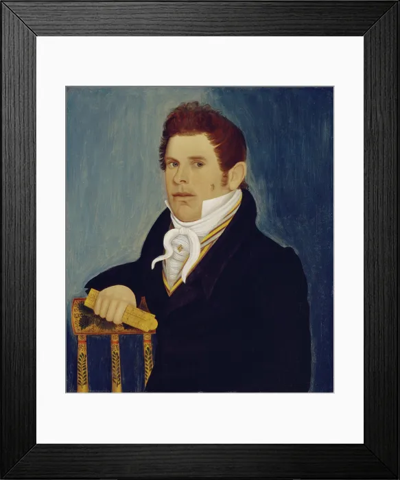 Framed Print : Man with Folding Rule, c1820. Creator: Wilkinson Limner Framed Print : Man with Folding Rule, c1820. Creator: Wilkinson Limner