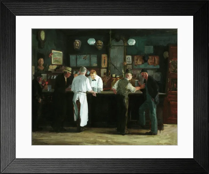 Framed Print : McSorley's Bar, 1912. Creator: John Sloan. McSorley's Bar, 1912. Creator: John Sloan Framed Print : McSorley's Bar, 1912. Creator: John Sloan. McSorley's Bar, 1912. Creator: John Sloan