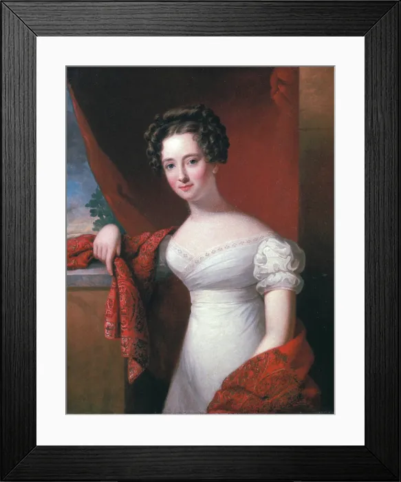 Framed Print : Isabella Hodgkiss Norvell, c1823. Creator: Jacob Eichholtz Framed Print : Isabella Hodgkiss Norvell, c1823. Creator: Jacob Eichholtz