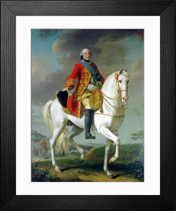 Framed Print : Louis-Philippe, Duc d'Orleans, Saluting his Army on the Battlefield, 1757 Framed Print : Louis-Philippe, Duc d'Orleans, Saluting his Army on the Battlefield, 1757