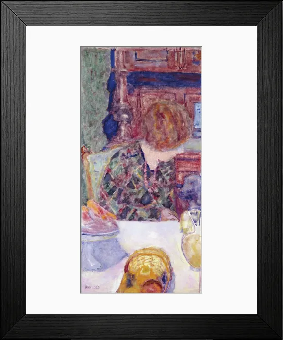 Framed Print : Woman with Dog, 1924. Creator: Pierre Bonnard Framed Print : Woman with Dog, 1924. Creator: Pierre Bonnard
