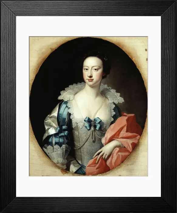 Framed Print : Miss Ashton, 18th century. Creator: Thomas Hudson Framed Print : Miss Ashton, 18th century. Creator: Thomas Hudson