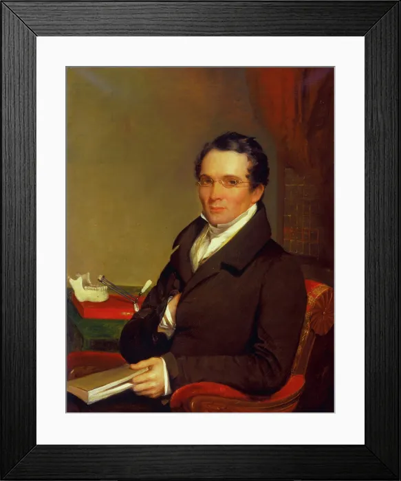 Framed Print : Dr. Samuel A. Bemis, 1842. Creator: Chester Harding Framed Print : Dr. Samuel A. Bemis, 1842. Creator: Chester Harding