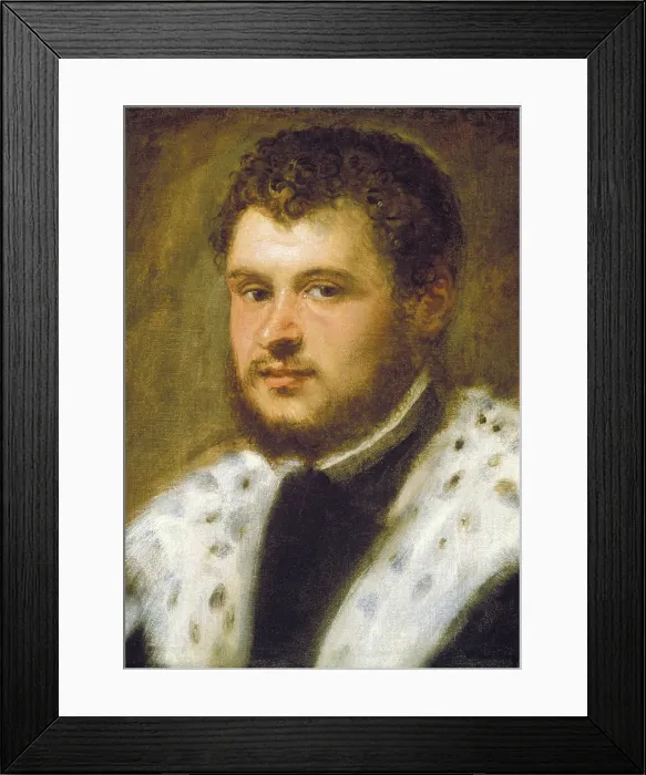 Framed Print : Young Man with a Beard, c1555. Creator: Jacopo Tintoretto Framed Print : Young Man with a Beard, c1555. Creator: Jacopo Tintoretto