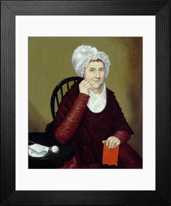 Framed Print : Mrs. Ammi Ruhamah Robbins, 1812. Creator: Reuben Moulthrop Framed Print : Mrs. Ammi Ruhamah Robbins, 1812. Creator: Reuben Moulthrop