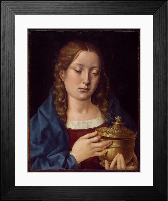 Framed Print : Catherine of Aragon as the Magdalene, between 15th and 16th century. Creator: Michael Sittow Framed Print : Catherine of Aragon as the Magdalene, between 15th and 16th century. Creator: Michael Sittow