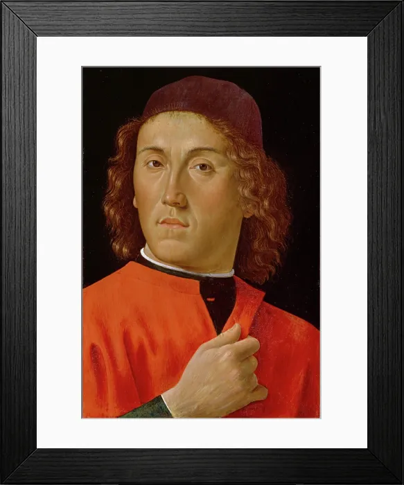 Framed Print : Young Man, between 1448 and 1494. Creator: Domenico Ghirlandaio Framed Print : Young Man, between 1448 and 1494. Creator: Domenico Ghirlandaio