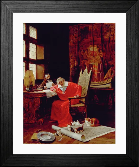 Framed Print : The Cardinal's Leisure, mid or late 19th century. Creator: Charles Edouard Delort. The Cardinal's Leisure, mid or late 19th century. Creator: Charles Edouard Delort Framed Print : The Cardinal's Leisure, mid or late 19th century. Creator: Charles Edouard Delort. The Cardinal's Leisure, mid or late 19th century. Creator: Charles Edouard Delort
