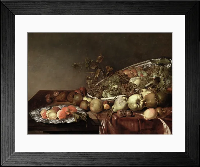 Framed Print : Still Life with Fruit, c1630. Creator: Claes van Heussen Framed Print : Still Life with Fruit, c1630. Creator: Claes van Heussen