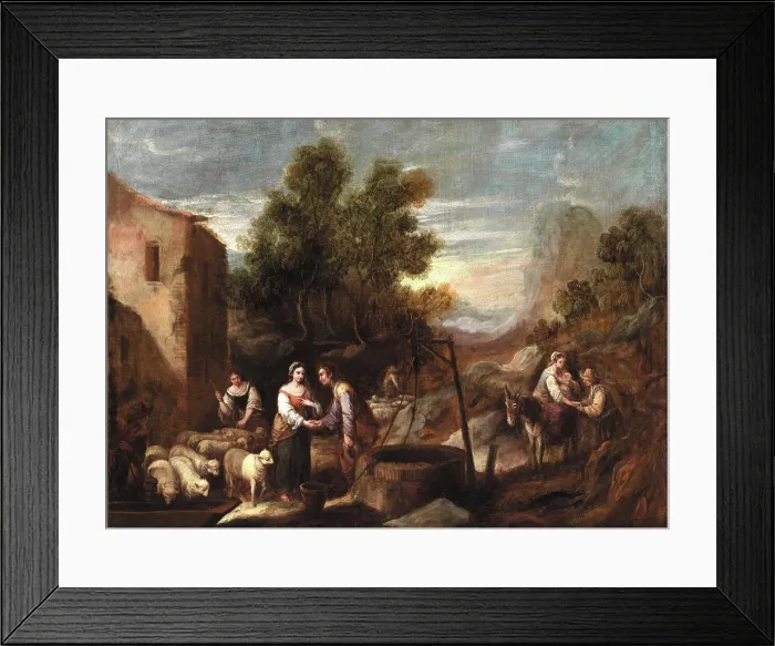 Framed Print : Jacob and Rachel, between 1665 and 1700. Creator: Francisco Antolinez Framed Print : Jacob and Rachel, between 1665 and 1700. Creator: Francisco Antolinez