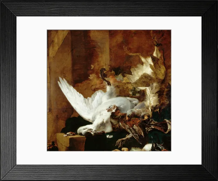 Framed Print : Still Life with a Dead Swan, c1651. Creator: Jan Baptist Weenix Framed Print : Still Life with a Dead Swan, c1651. Creator: Jan Baptist Weenix