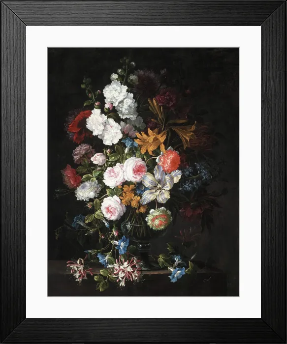 Framed Print : Still Life with Flowers, c1660-1690. Creator: Jean-Baptisite Monnoyer Framed Print : Still Life with Flowers, c1660-1690. Creator: Jean-Baptisite Monnoyer