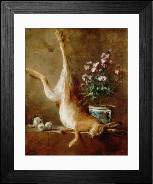 Framed Print : Still Life with Dead Hare, c1760. Creator: Jean-Simeon Chardin Framed Print : Still Life with Dead Hare, c1760. Creator: Jean-Simeon Chardin
