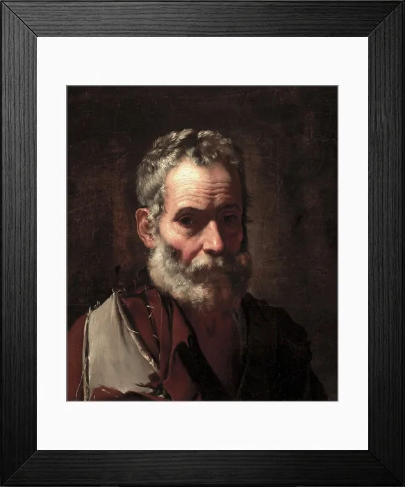 Framed Print : An Old Man, c1635. Creator: Jusepe de Ribera