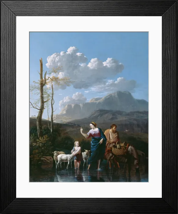 Framed Print : Return of the Holy Family from Egypt, 1662. Creator: Karel Du Jardin Framed Print : Return of the Holy Family from Egypt, 1662. Creator: Karel Du Jardin