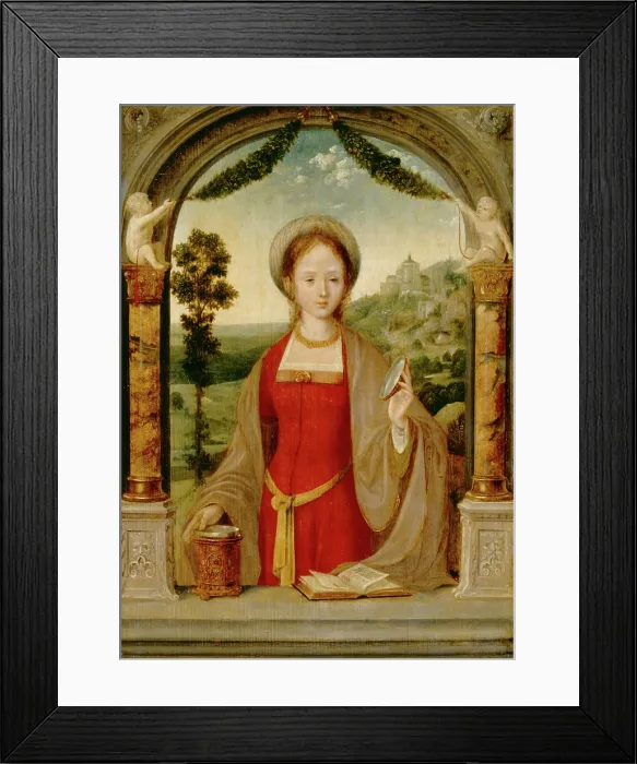 Framed Print : Mary Magdalene, 15th or 16th century. Creator: Quentin Metsys I Framed Print : Mary Magdalene, 15th or 16th century. Creator: Quentin Metsys I