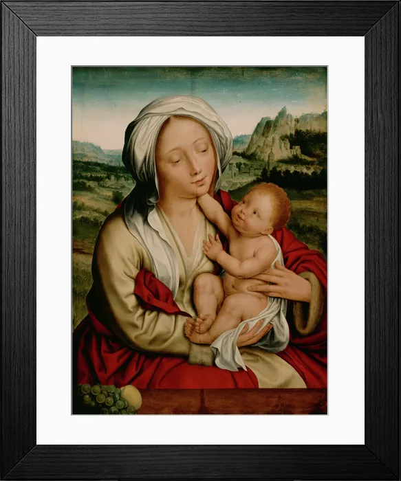 Framed Print : Madonna and Child, between 1520 and 1530. Creator: Quentin Metsys I Framed Print : Madonna and Child, between 1520 and 1530. Creator: Quentin Metsys I