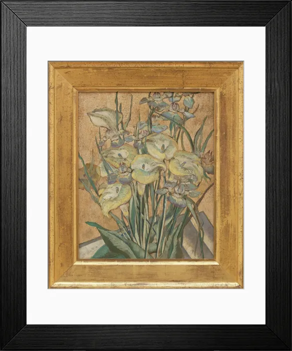 Framed Print : Irises and Calla Lilies, between c1890 and 1905. Creator: Maria Oakey Dewing Framed Print : Irises and Calla Lilies, between c1890 and 1905. Creator: Maria Oakey Dewing