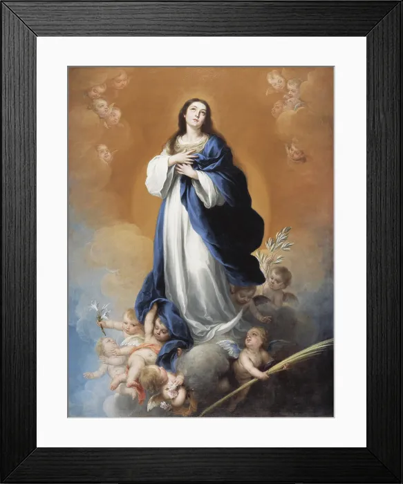 Framed Print : The Immaculate Conception, 17th century. Creator: Workshop of Bartolome Esteben Murillo Framed Print : The Immaculate Conception, 17th century. Creator: Workshop of Bartolome Esteben Murillo