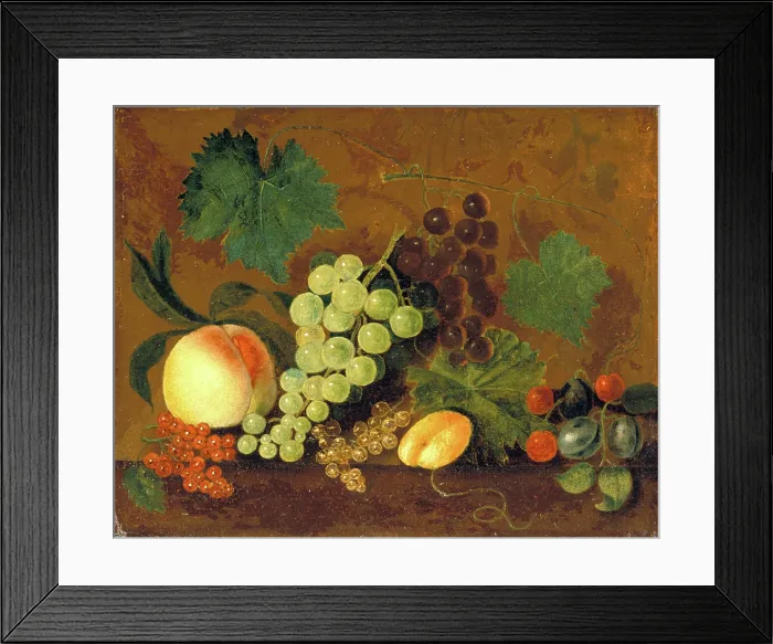 Framed Print : Still Life with Fruit, c1769. Creator: John Beale Bordley Framed Print : Still Life with Fruit, c1769. Creator: John Beale Bordley