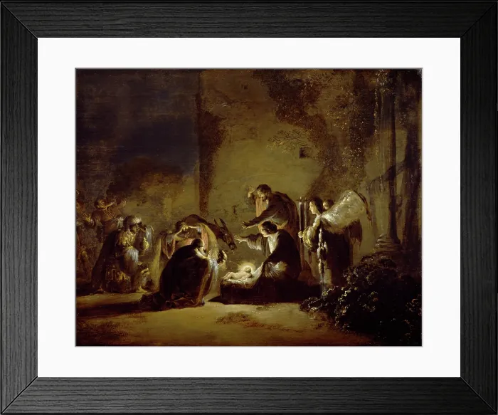 Framed Print : The Adoration of the Magi, between 1630 and 1635. Creator: Leonard Bramer