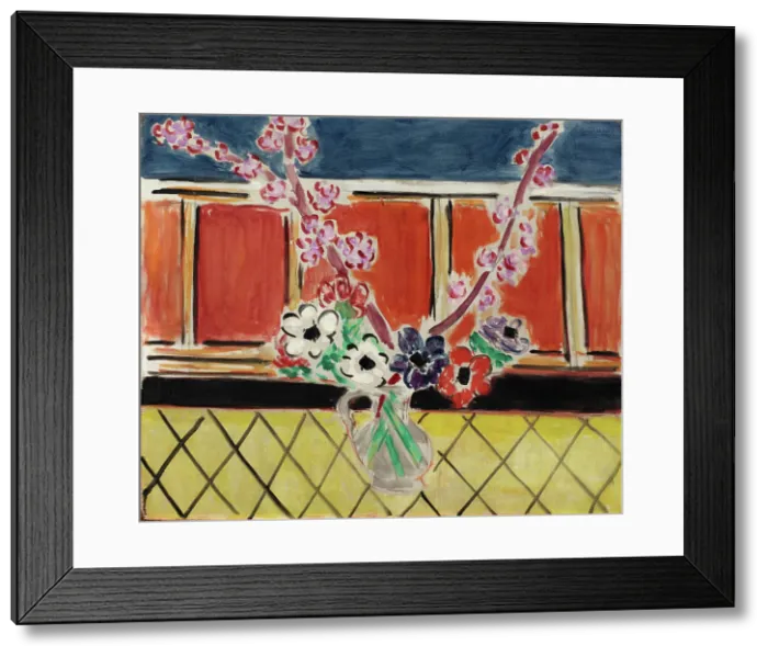 Framed Print : Anemones and Peach Blossoms, 1944. Creator: Henri Matisse Framed Print : Anemones and Peach Blossoms, 1944. Creator: Henri Matisse