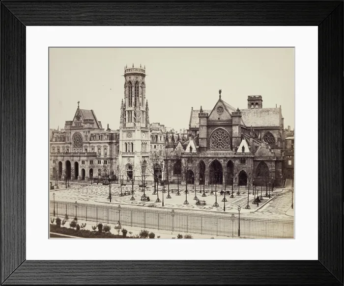 Framed Print : Saint Germain l'Auxerrois, Paris, between 1860 and 1870. Creator: Edouard Baldus. Saint Germain l'Auxerrois, Paris, between 1860 and 1870. Creator: Edouard Baldus Framed Print : Saint Germain l'Auxerrois, Paris, between 1860 and 1870. Creator: Edouard Baldus. Saint Germain l'Auxerrois, Paris, between 1860 and 1870. Creator: Edouard Baldus