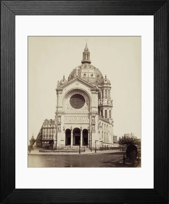 Framed Print : Saint Augustin, Paris, between 1860 and 1870. Creator: Edouard Baldus Framed Print : Saint Augustin, Paris, between 1860 and 1870. Creator: Edouard Baldus