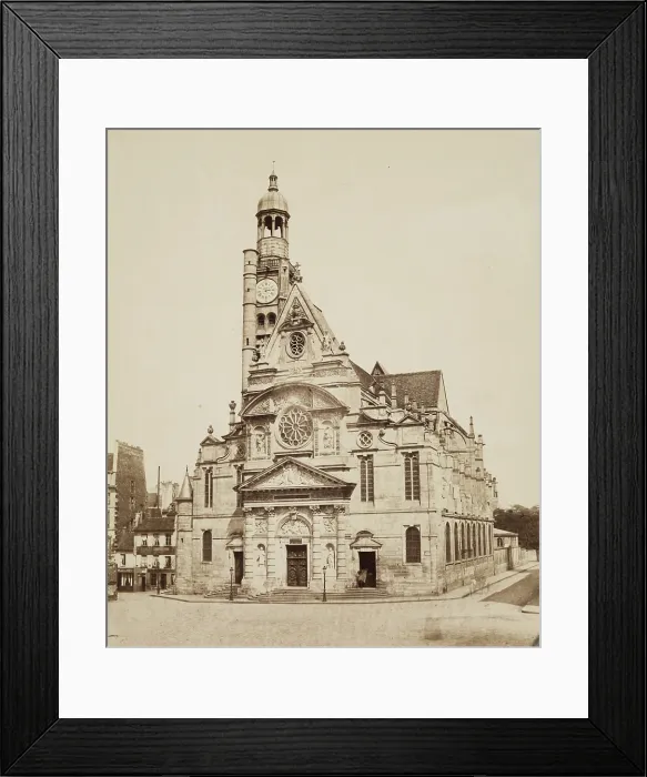 Framed Print : Saint Etienne-du-Mont, Paris, between 1860 and 1870. Creator: Edouard Baldus