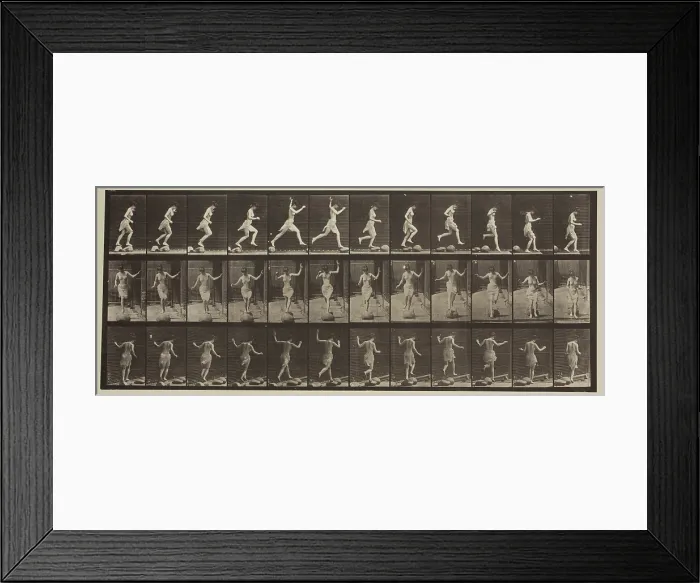 Framed Print : Plate 170 from Animal Locomotion, 1887. Creator: Eadweard J Muybridge Framed Print : Plate 170 from Animal Locomotion, 1887. Creator: Eadweard J Muybridge