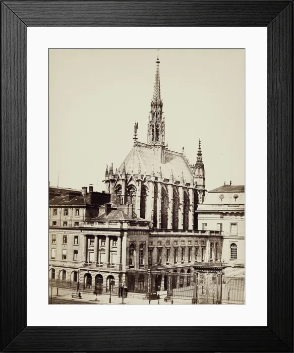Framed Print : Sainte-Chapelle, Paris, between 1860 and 1870. Creator: Edouard Baldus Framed Print : Sainte-Chapelle, Paris, between 1860 and 1870. Creator: Edouard Baldus