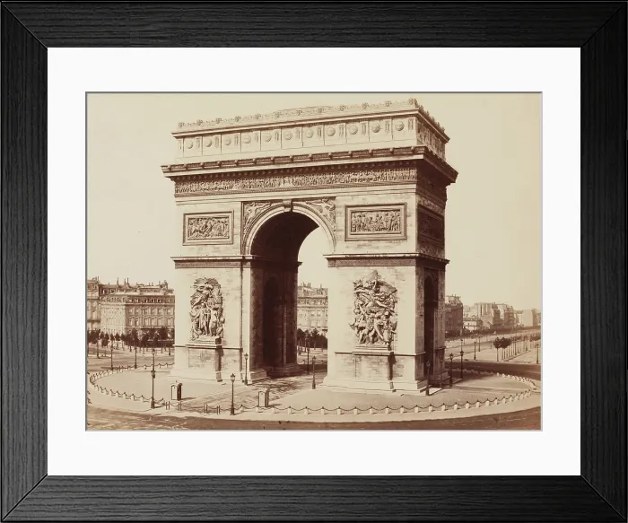 Framed Print : Triumphal Arch, Paris, between 1860 and 1870. Creator: Edouard Baldus Framed Print : Triumphal Arch, Paris, between 1860 and 1870. Creator: Edouard Baldus