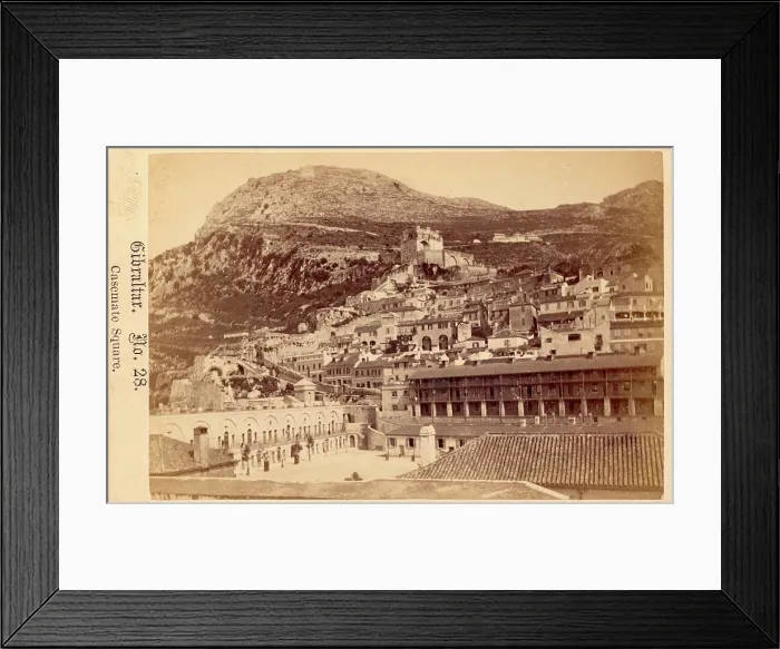 Framed Print : Casemate Square, Gibraltar, 19th century. Creator: Anon Framed Print : Casemate Square, Gibraltar, 19th century. Creator: Anon