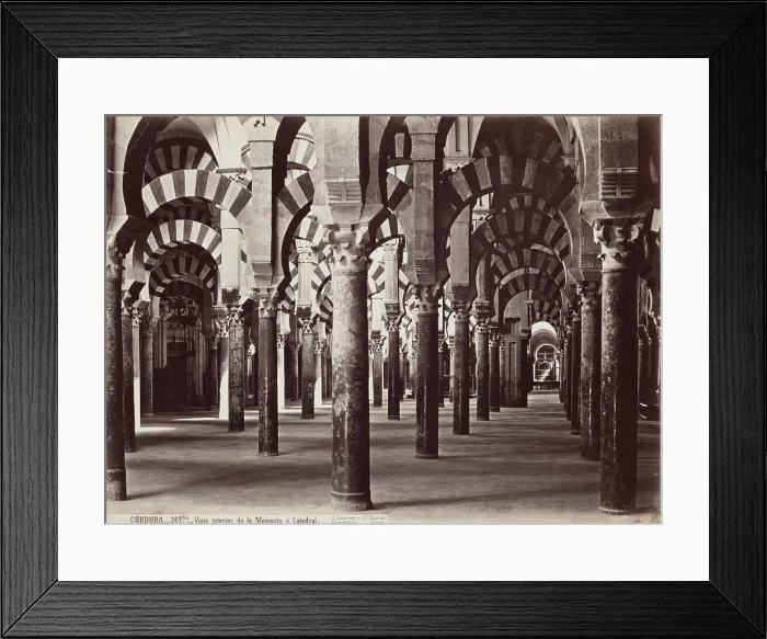 Framed Print : Cordoba, Vista Interior de la Mezquita O Cathedral, c1860. Creator: Juan Laurent Framed Print : Cordoba, Vista Interior de la Mezquita O Cathedral, c1860. Creator: Juan Laurent