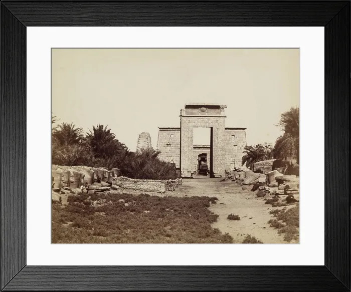 Framed Print : Avenue of the Sphinxes and Ptolemaic Gate, Temple of Karnak. Luxor, East Bank, between 1860 and 1903 Creator: Antonio Beato Framed Print : Avenue of the Sphinxes and Ptolemaic Gate, Temple of Karnak. Luxor, East Bank, between 1860 and 1903 Creator: Antonio Beato