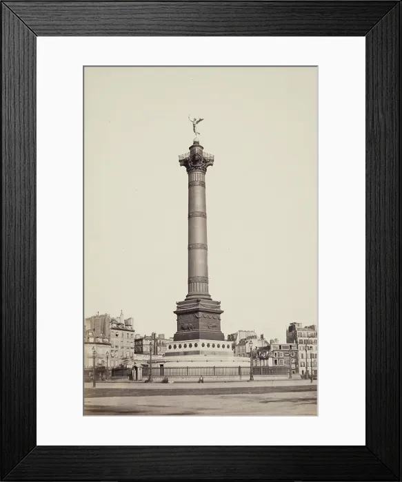Framed Print : Column of July, Paris, between 1860 and 1870. Creator: Edouard Baldus Framed Print : Column of July, Paris, between 1860 and 1870. Creator: Edouard Baldus