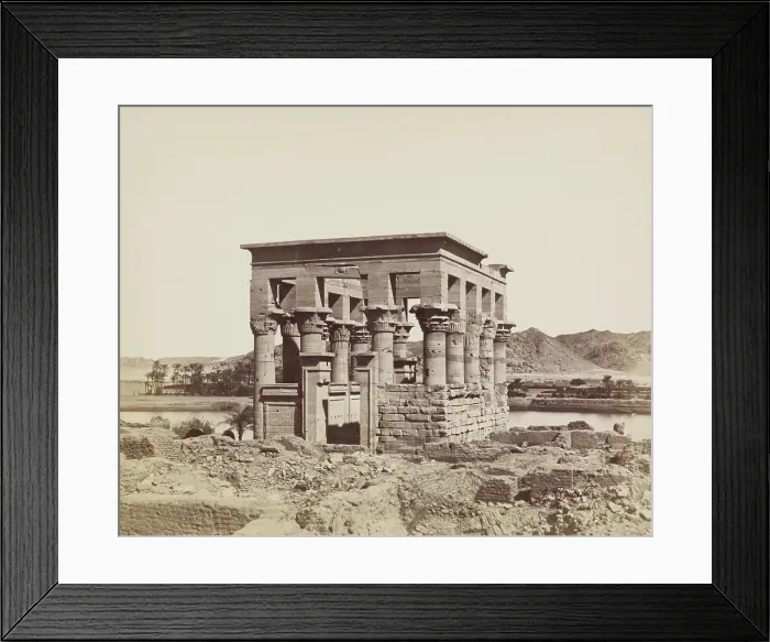 Framed Print : Kiosk of Trajan (Pharoah's Bed) on the Island of Philae, between 1860 and 1903