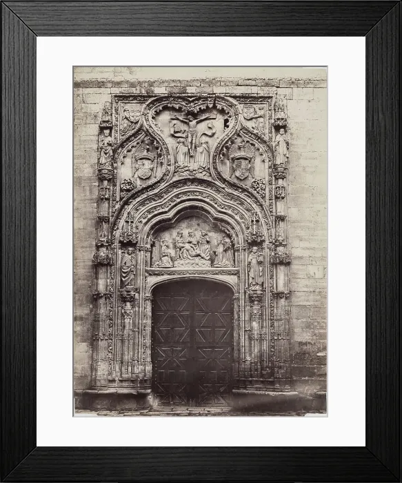 Framed Print : Entrance, Church of Santa Cruz, Segovia, between 1880 and 1890. Creator: Juan Laurent Framed Print : Entrance, Church of Santa Cruz, Segovia, between 1880 and 1890. Creator: Juan Laurent