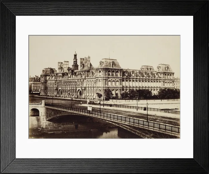 Framed Print : Hotel de Ville, Paris, between 1849 and 1864. Creator: Edouard Baldus Framed Print : Hotel de Ville, Paris, between 1849 and 1864. Creator: Edouard Baldus