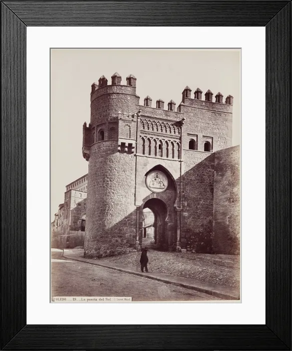 Framed Print : Gate of the Sun, Toledo, Spain, between 1875 and 1892. Creator: Juan Laurent Framed Print : Gate of the Sun, Toledo, Spain, between 1875 and 1892. Creator: Juan Laurent