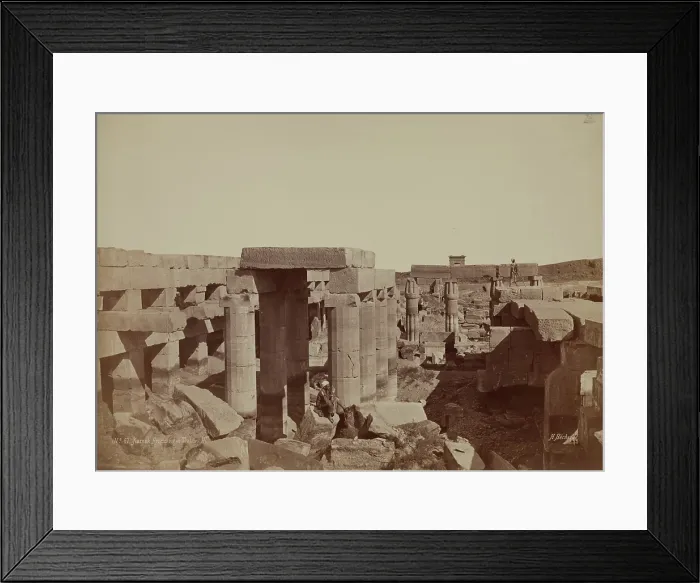 Framed Print : General View of the Back of the Temple of Karnak. Luxor, East Bank, late 19th century. Creator: Henri Bechard Framed Print : General View of the Back of the Temple of Karnak. Luxor, East Bank, late 19th century. Creator: Henri Bechard